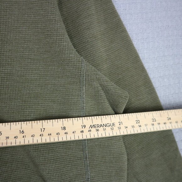 Eddie Bauer Thick Thermal Longsleeve Henley Olive Mens Large - Picture 6 of 8